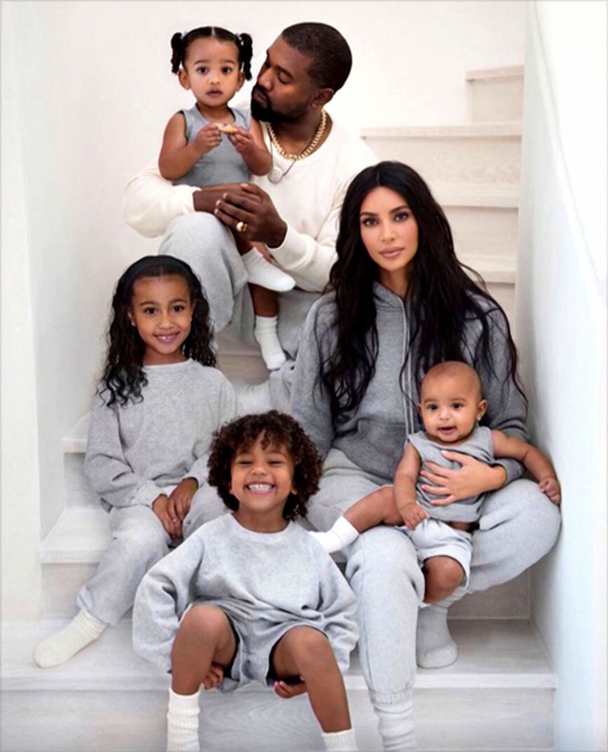 Kanye et sa famille
